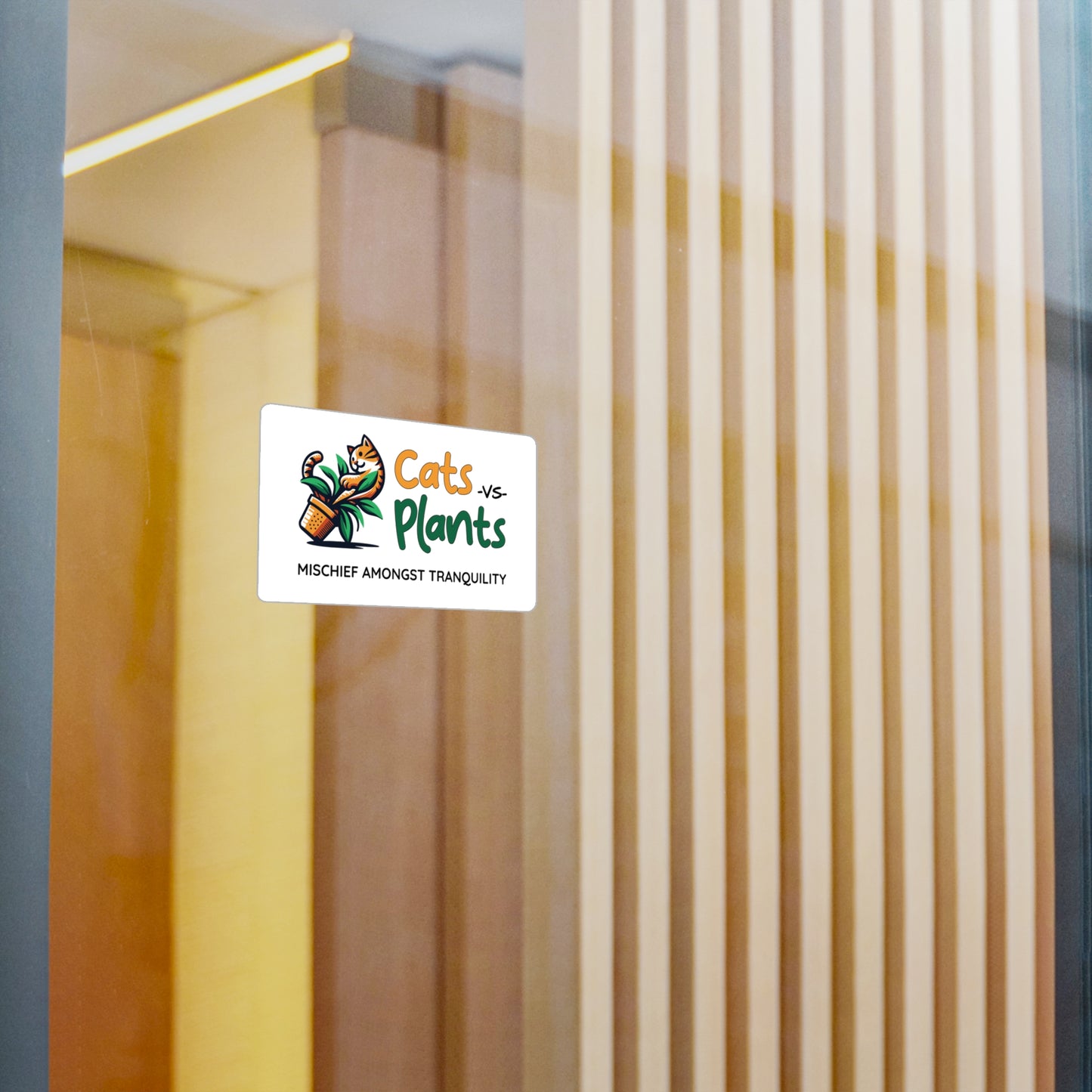 Cats vs Plants - Vinyl Sticker