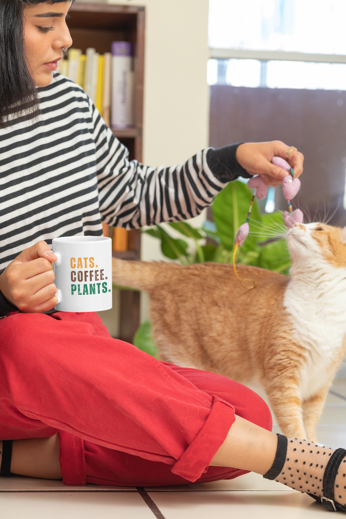 Cats. Coffee. Plants - Coffee Mug