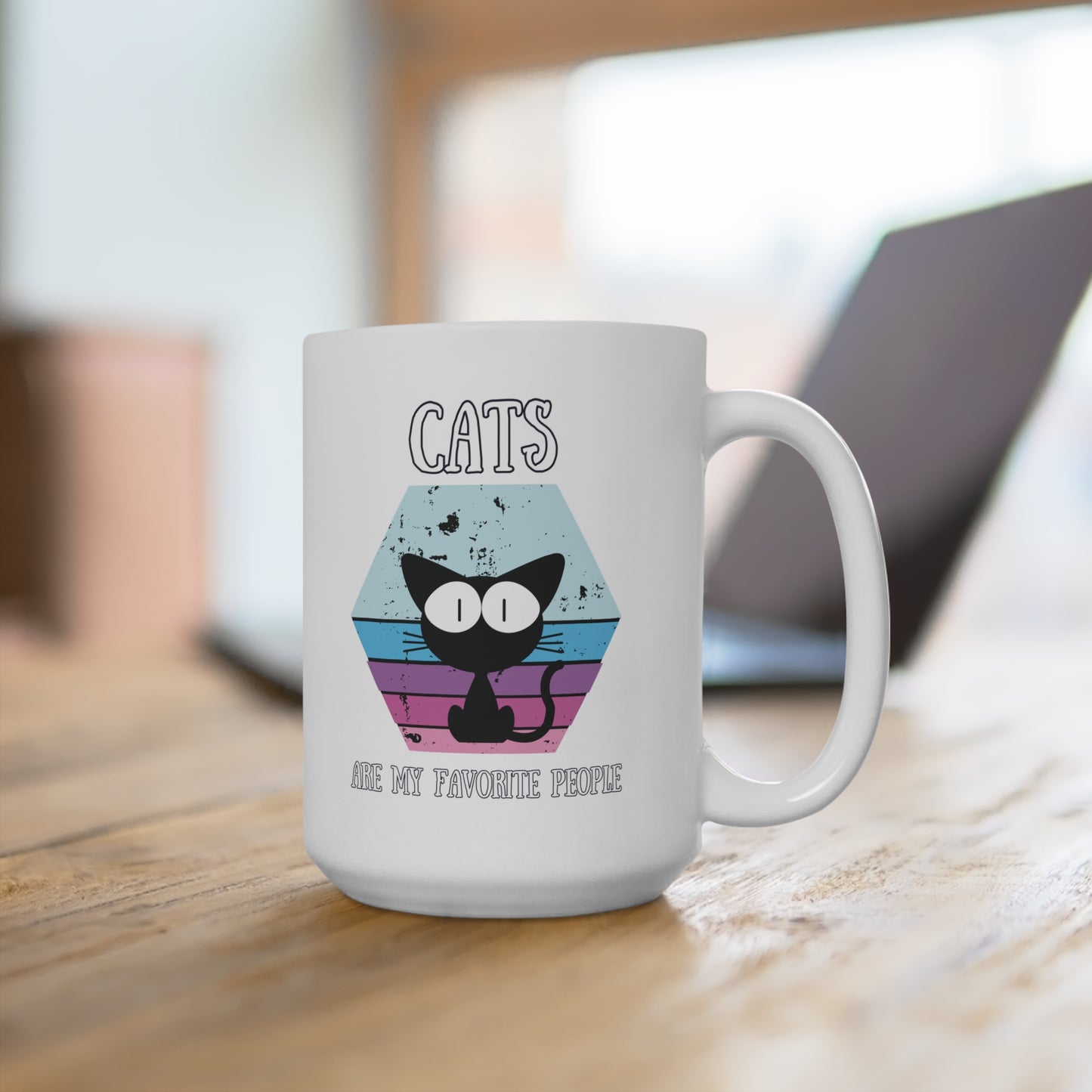 Cats Are My Favorite People - Coffee Mug - 15oz