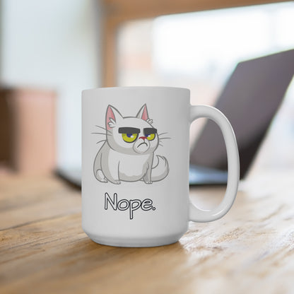 Nope. - Coffee Mug - 15oz