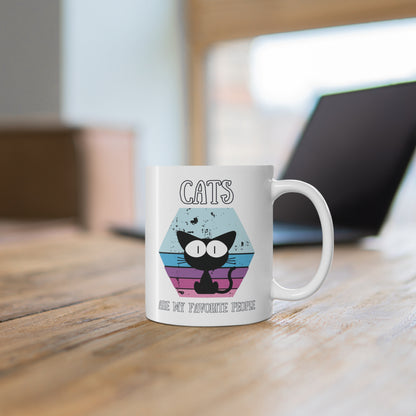 Cats Are My Favorite People - Coffee Mug