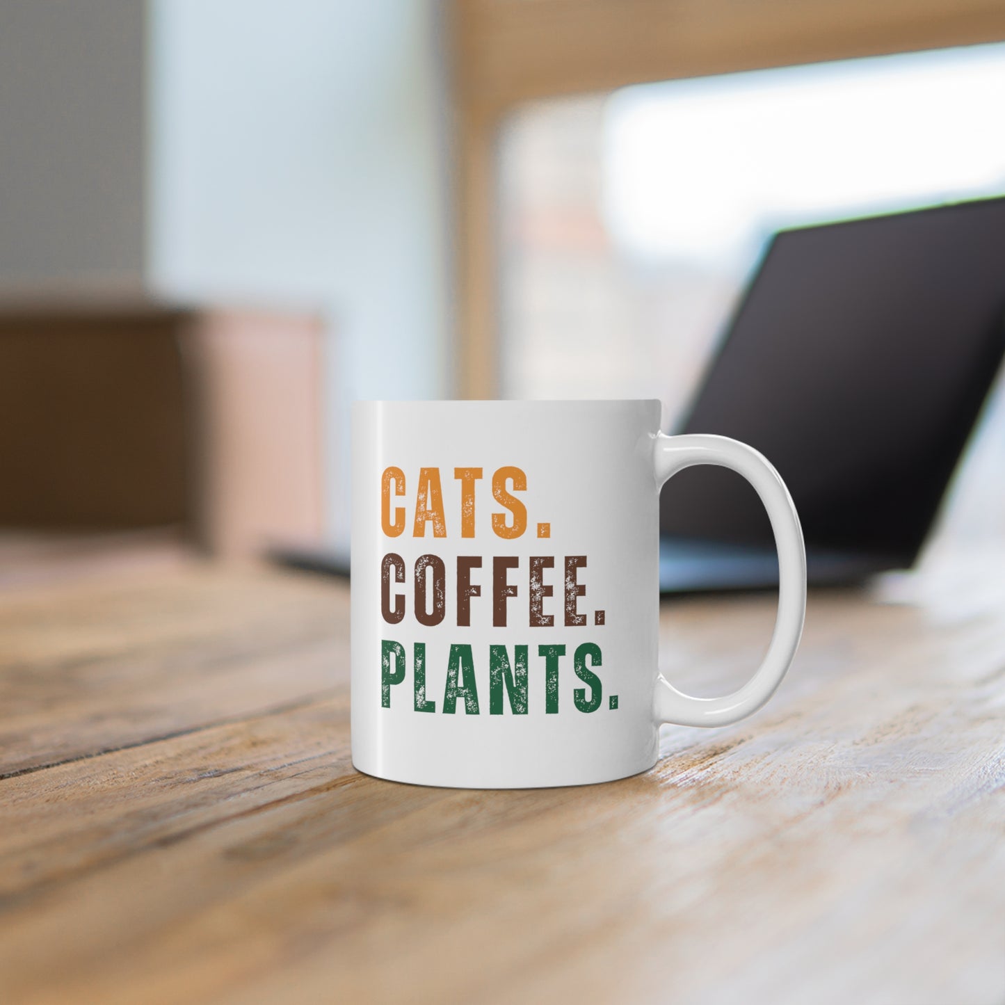 Cats. Coffee. Plants - Coffee Mug